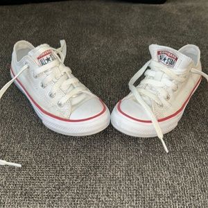 White Converse Size 13 kids